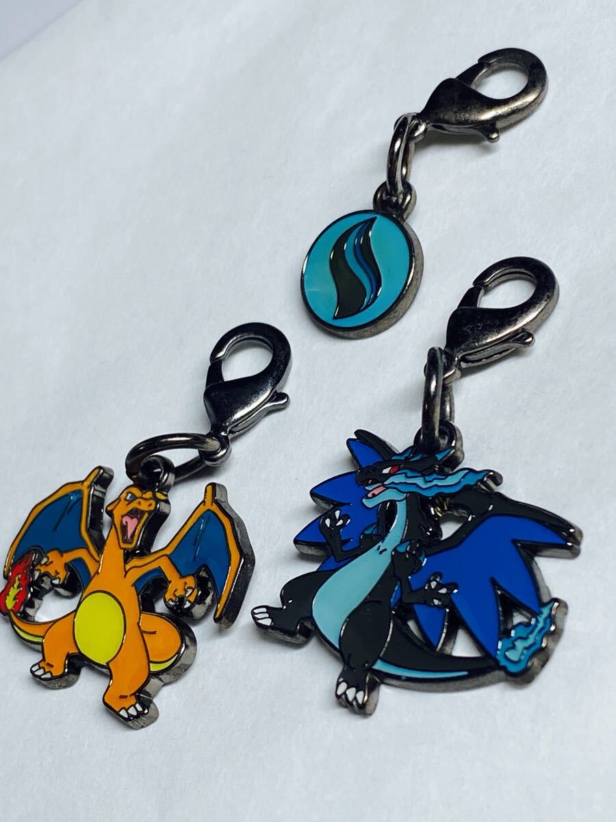 ポケモンセンター メタルチャーム リザードンX 3種 ポケモンセンター限定 チャーム キーホルダー ポケットモンスター 拍卖