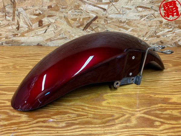 カワサキ ゼファーχ ゼファーカイ ゼファー400χ 純正 フロントフェンダー ワインレッド拍卖