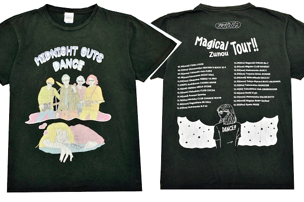Y-9925★送料無料★夜の本気ダンス マジカル頭脳ツアー★ブラック黒色 半袖 ライブツアー T-シャツ M拍卖