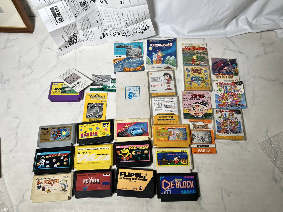 ファミコンカセット まとめ売り 説明書 チラシ 動作未確認 ジャンク拍卖