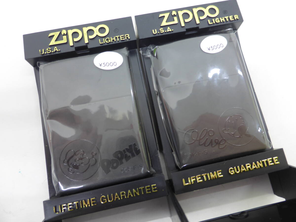 11624-25 喫煙グッズ祭 ジッポー ポパイ 2個セット 未使用 保管品 Zippo POPEYE コレクター放出品!!拍卖