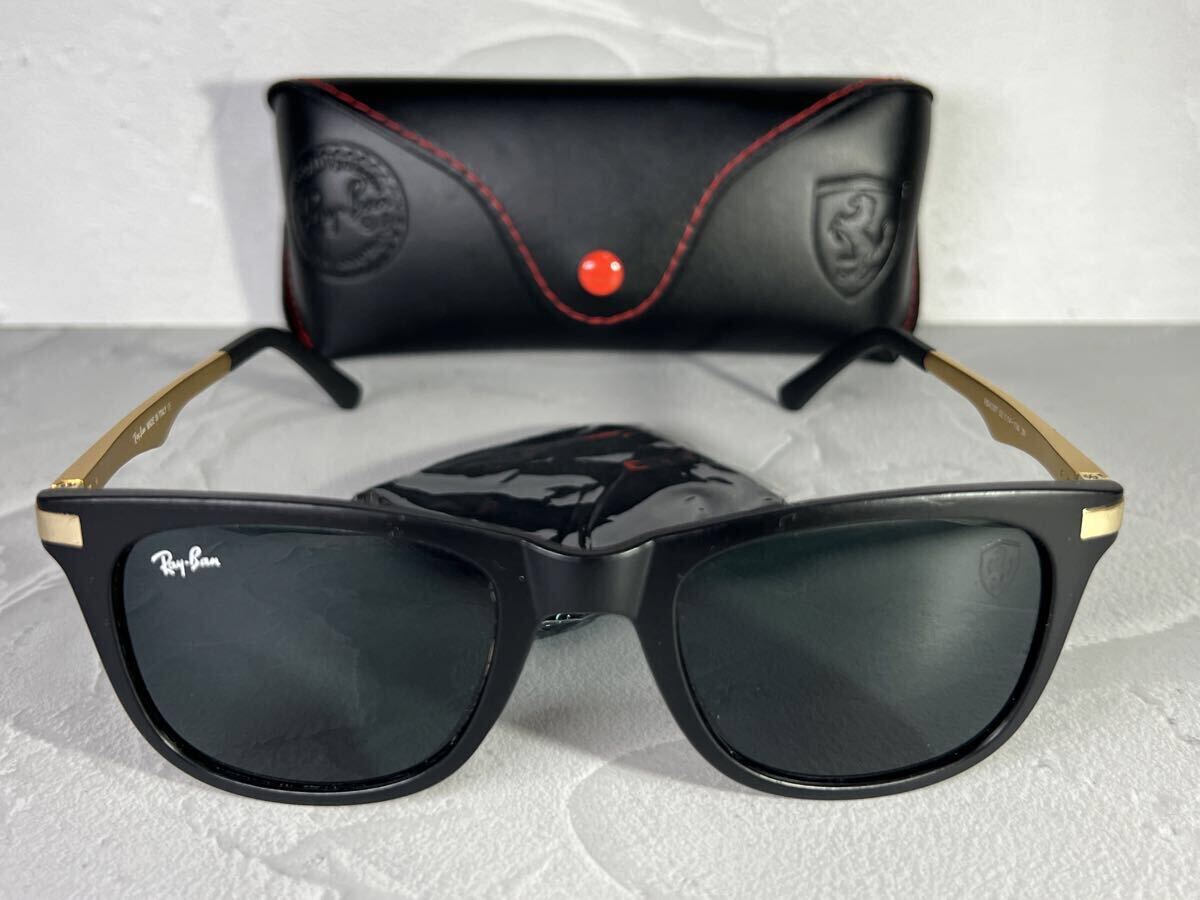 Ray-Ban×Ferrari レイバン×フェラーリ サングラス ブラック ゴールド 未使用 1拍卖