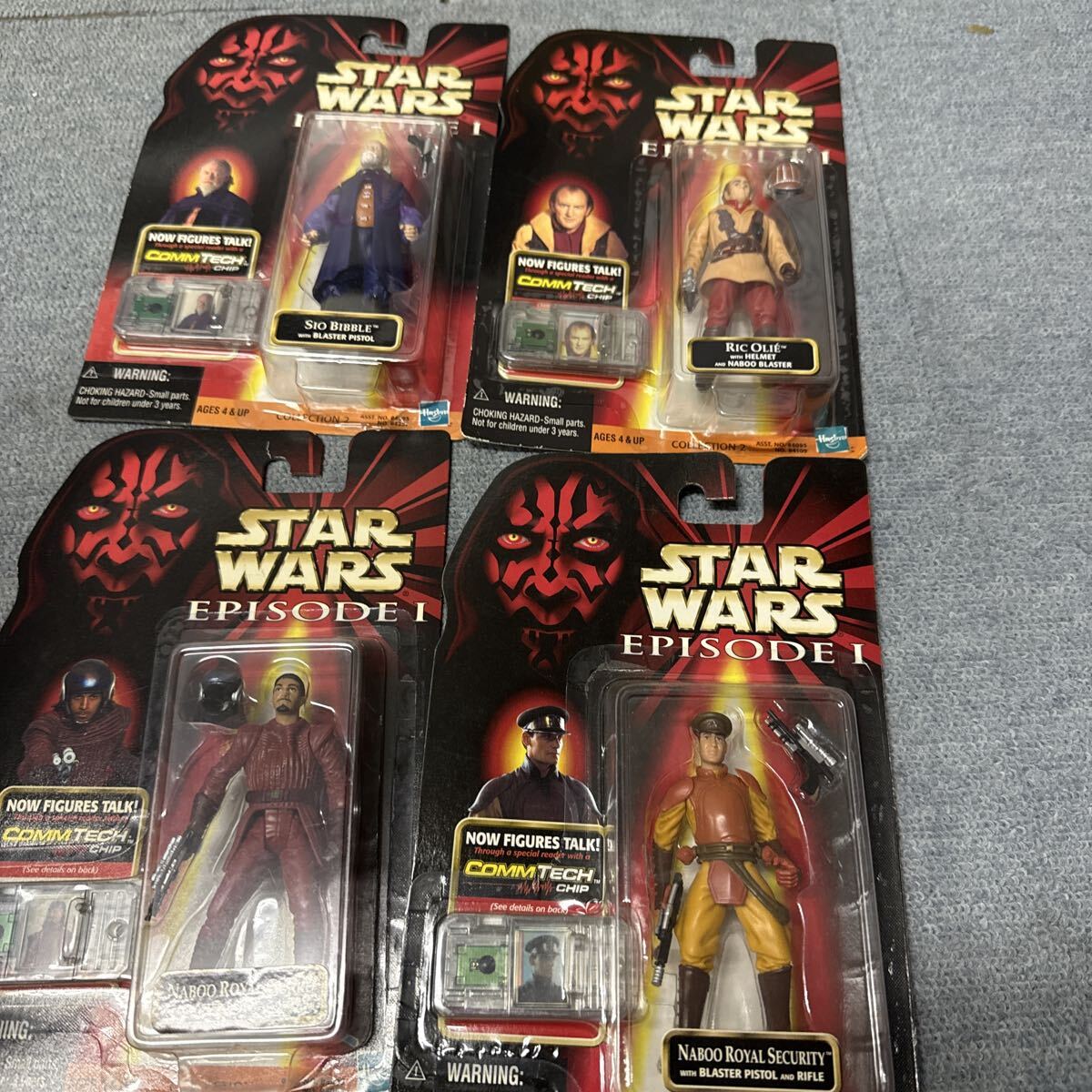 マイナーキャラ 脇役B 4体セット スターウォーズ エピソード1 コムテックフィギュア リックオリー拍卖