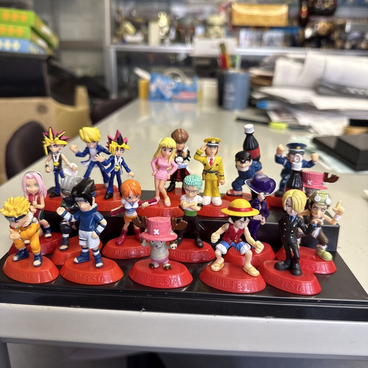 ワンピース 遊戯王 NARUTO こち亀  コカコーラ フィギュア 全20種コンプリートセット拍卖