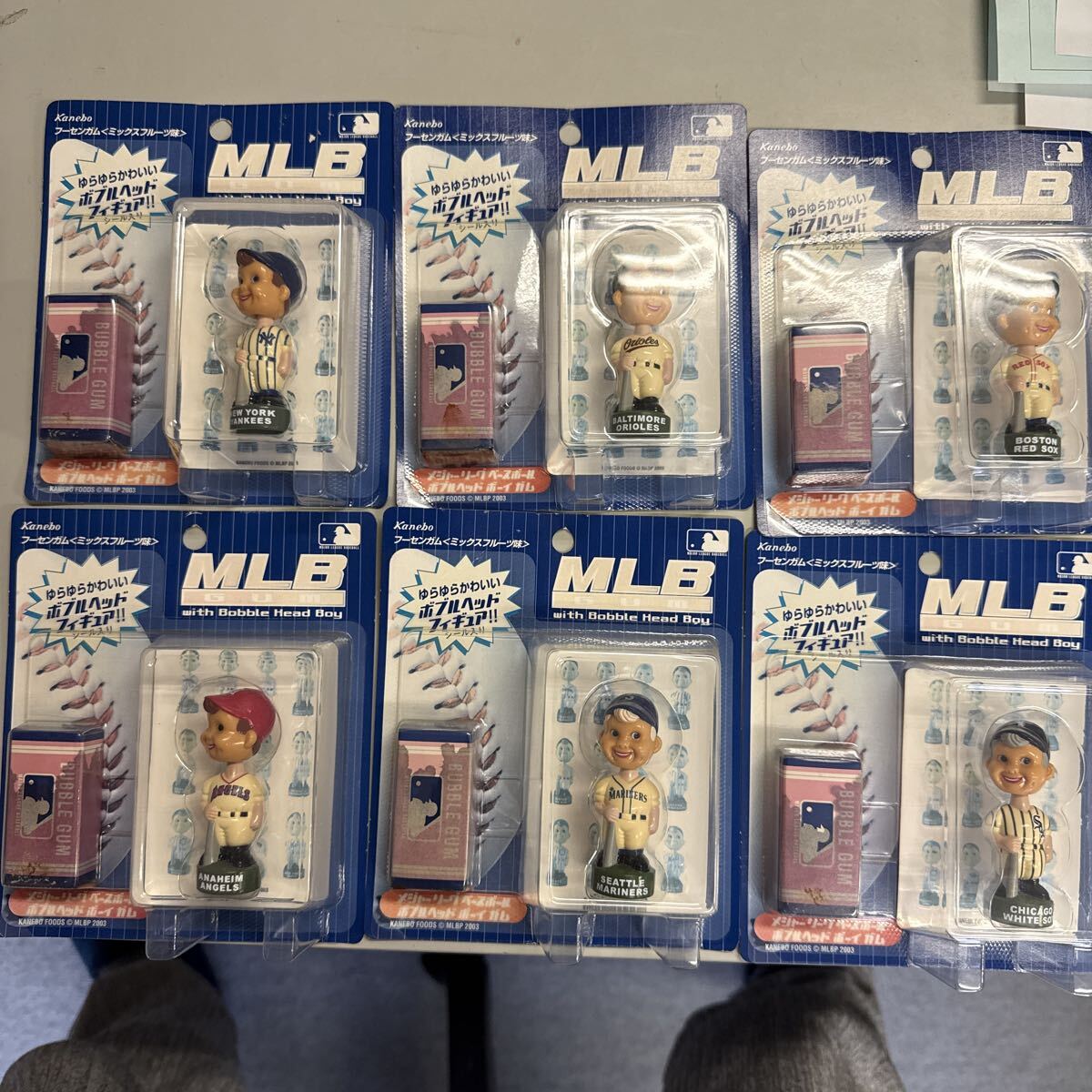 MLB バベルヘッドボーイ アメリカンリーグ 全6種セット拍卖