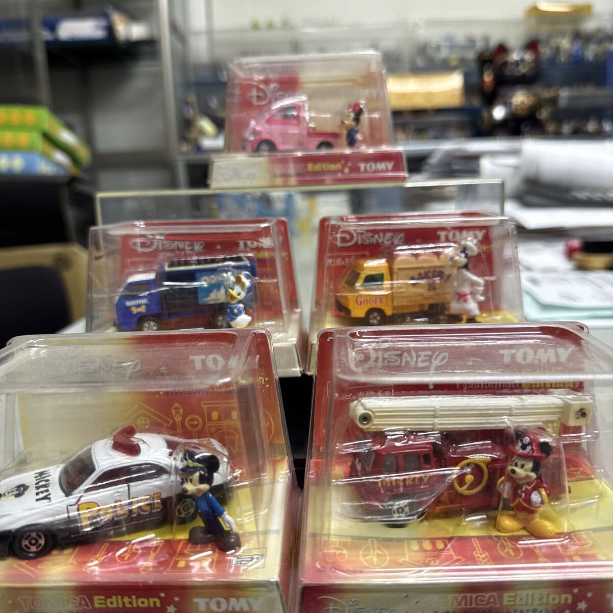トミカ ディズニーキャラクターTOMICA Edition 第1弾5種セット ミッキーミニードナルドグーフィー拍卖