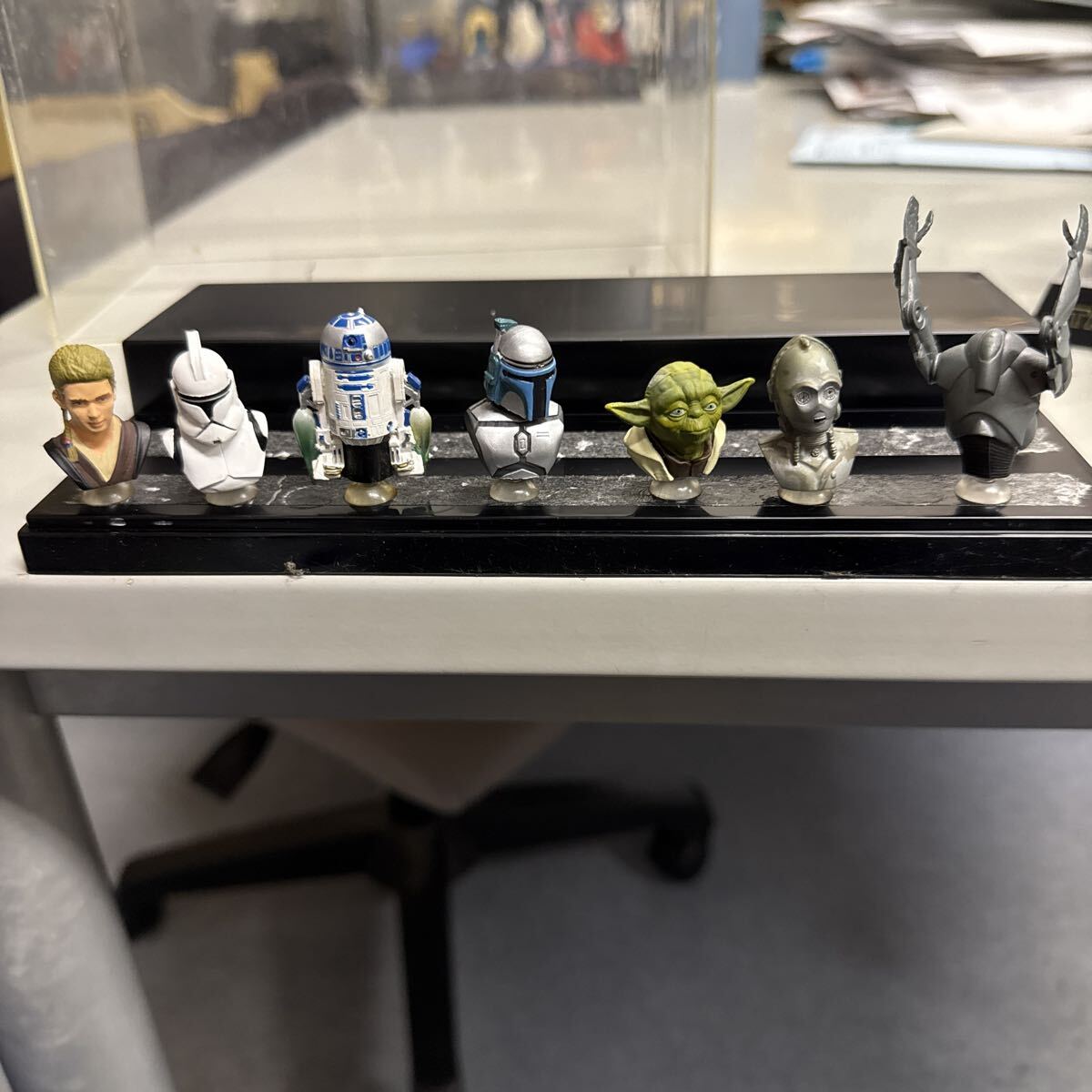 スターウォーズ バストアップフィギュア フィギュア コレクション 吸盤付きフィギュア 全7種セット拍卖