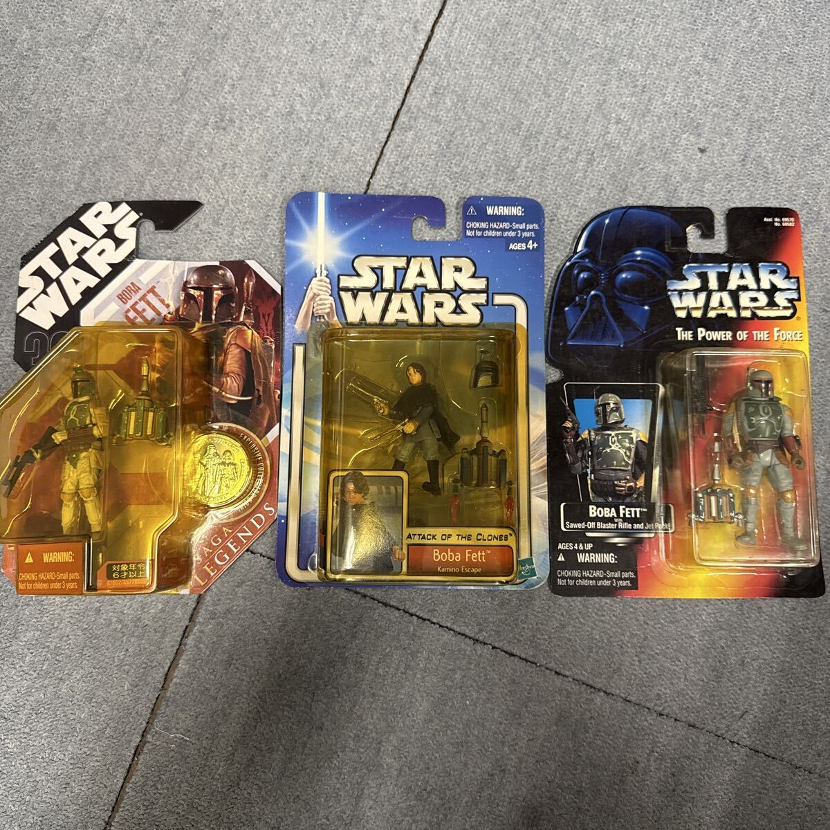 スターウォーズ ベーシックフィギュア ボバフェット 3体セット STAR フィギュア 3.75インチ拍卖