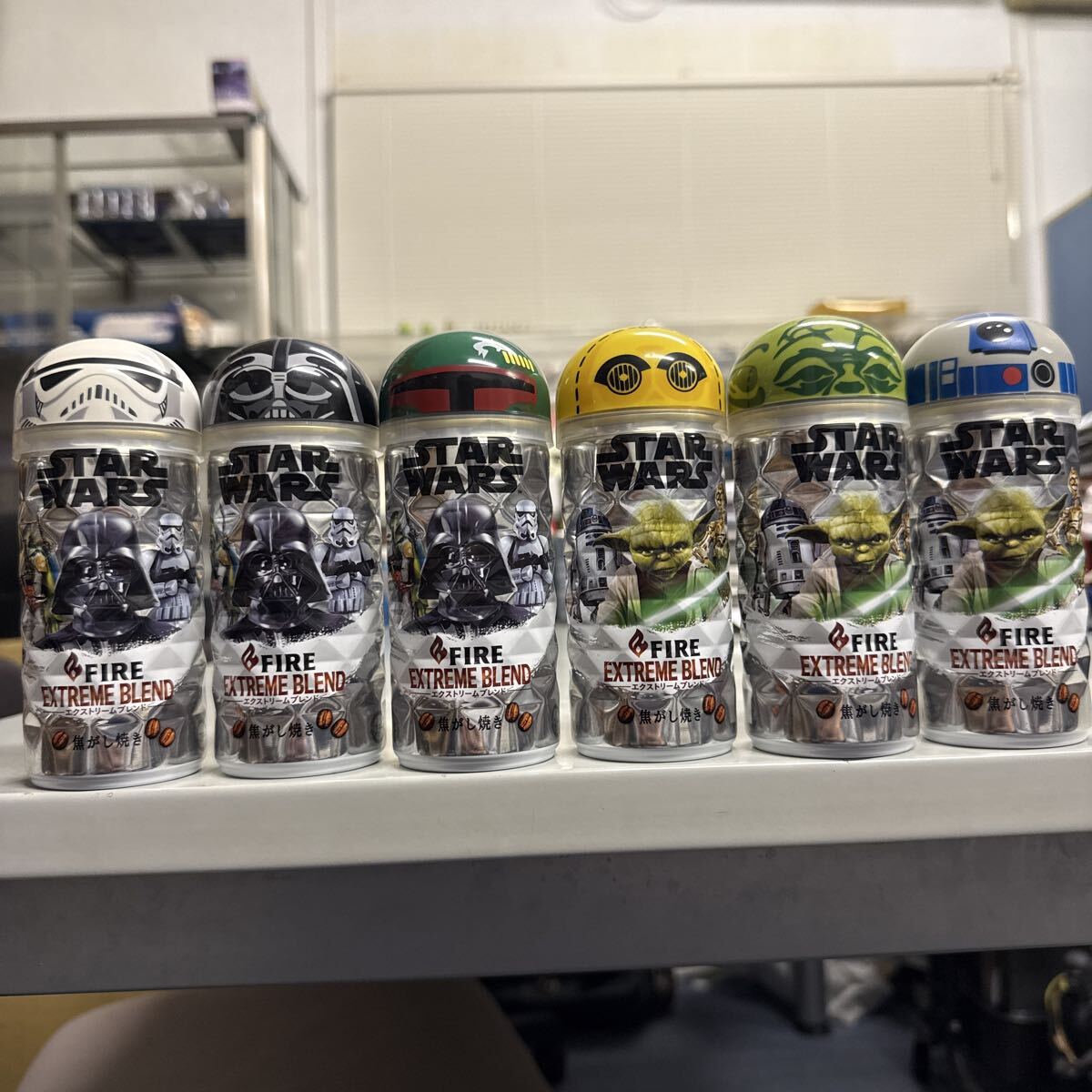 STAR WARS スターウォーズ フェイスキャップ付き フィギュアコレクション全6種コンプリートセット拍卖