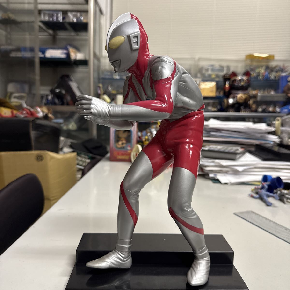 ウルトラマン ソフビ フィギュア 円谷プロ 昭和レトロ ソフビフィギュア 当時物 全長約35センチ拍卖