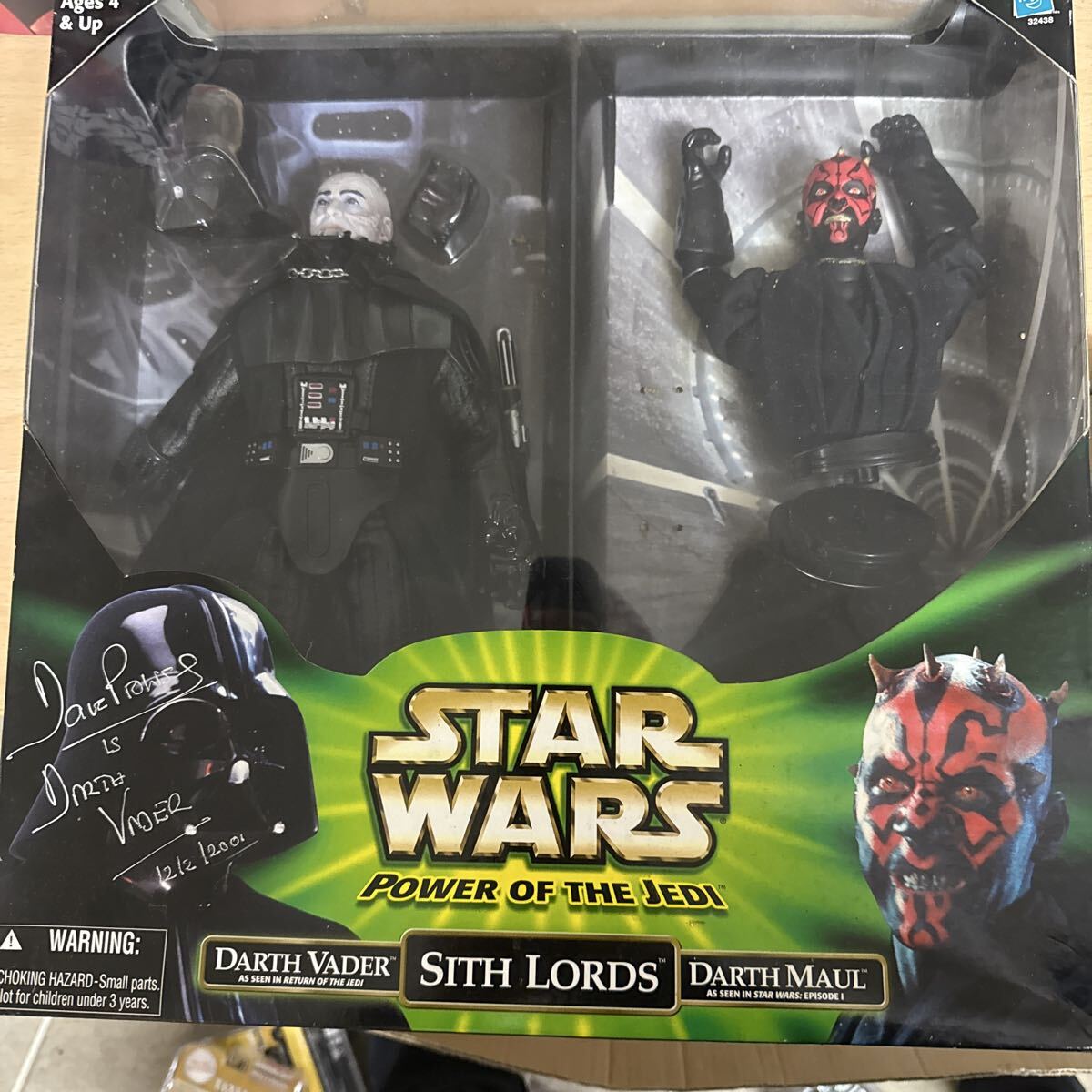 スターウォーズ 当然本物!ダース ベイダー デイブプラウズさん直筆サイン入り 超貴重品 ダースモール 12インチアクションフィギュア拍卖