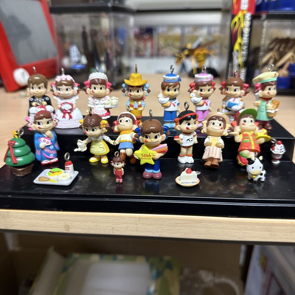 不二家 ペコちゃん ポコちゃん ミニフィギュア ミニミニペコちゃん 当時物C拍卖