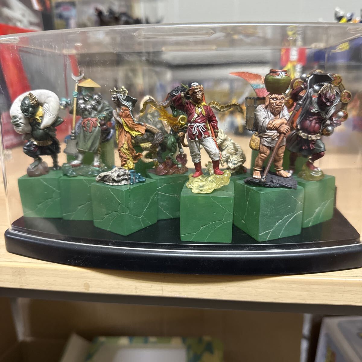 中国神話 西遊記 孫悟空 猪八戒 沙悟浄 三蔵法師 風神 雷神 白虎 龍 鳳凰 玄武 翼馬 全11種コンプリートセット フィギュア拍卖