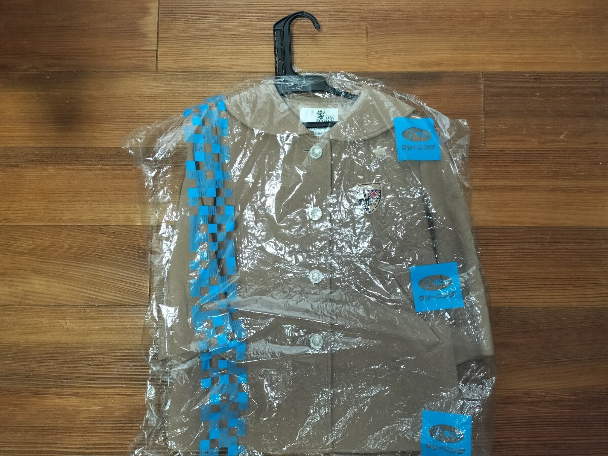 スコッチハウス THE SCOTCH HOUSE ショートコート 110Aサイズ 毛90% ナイロン10% クリーニング済 ハンガー付 着丈55cm 身幅43cm拍卖