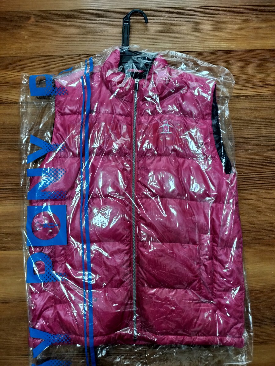 マンシングウェア MUNSING WEAR SG6545 ゴルフウェア ダウンベスト Lサイズ クリーニング済 ハンガー付 着丈72cm 身幅52cm拍卖