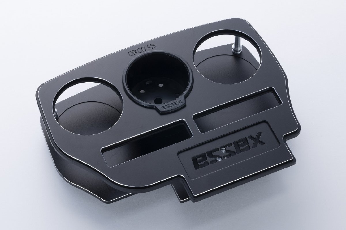 CRS ESSEX ビレットフロントカップホルダーVer.II ブラック ハイエース 200系 2004年8月~ 1~7型 GL 北海道・沖縄・離島は要確認拍卖