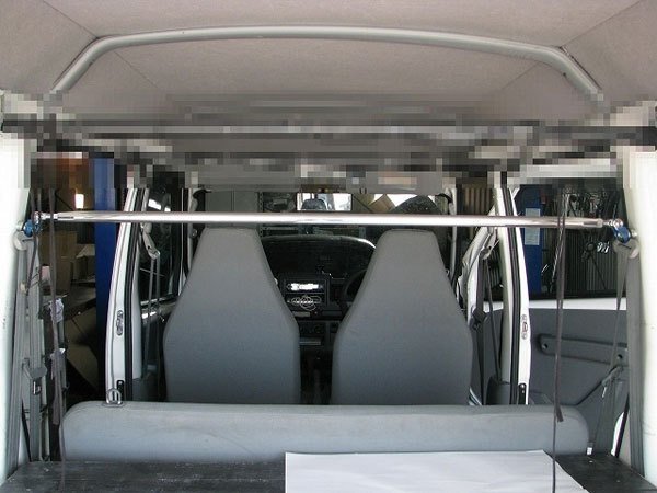 カワイ製作所 リヤピラーバー typeストレート ミニキャブバン U61V U62V U63V U64V拍卖