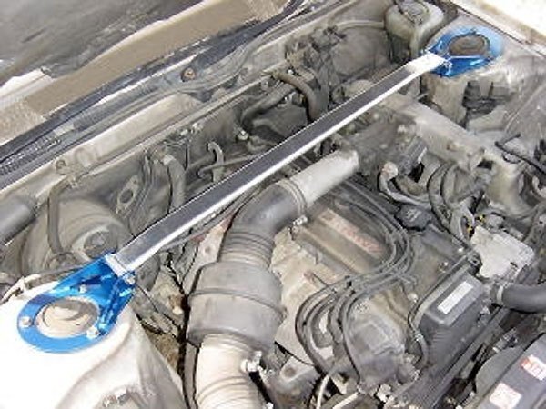 カワイ製作所 フロントストラットバー typeOS クレスタ/チェイサー/マークII GX81 1G-FE車拍卖