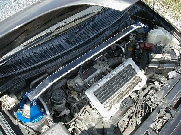 カワイ製作所 フロントストラットバー typeOS ミラ L200S L210S ターボ車のみ拍卖