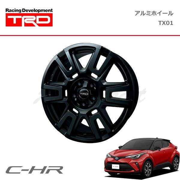 TRD アルミホイール TX01 18インチ 4本セット 1台分 C-HR NGX10 NGX50 ZYX11 19/10~ TRDホイールナット付車のみ拍卖