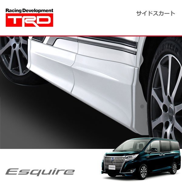 TRD サイドスカート 未塗装 エスクァイア ZRR80G ZRR85G ZWR80G 19/01~20/04 除くドアエッジプロテクター付車拍卖