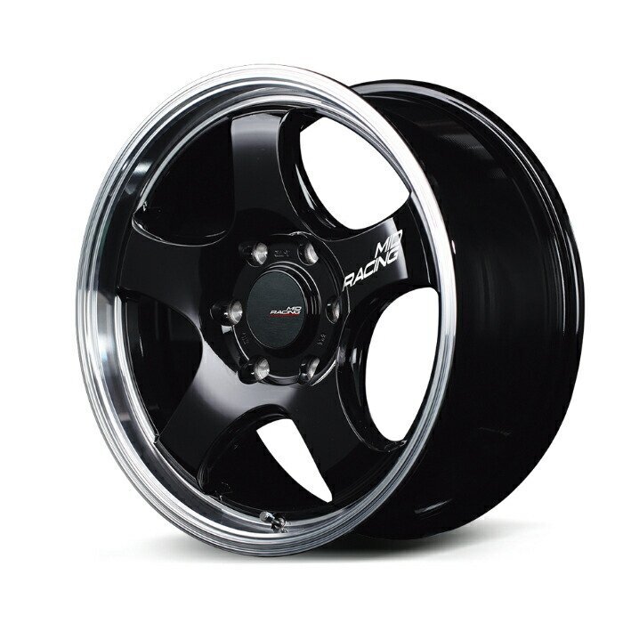 MID Racing R05 HC アルミホイール4本セット 17x6.5J 6H PCD139.7 +38 (アールゼロゴーエイチシー BK2 ブラック/リムポリッシュ)拍卖
