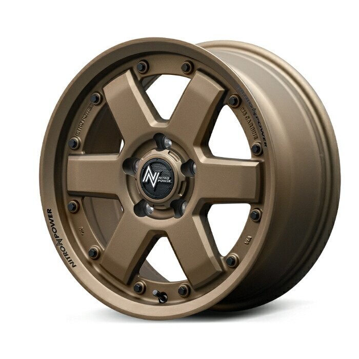 MID NITRO POWER M6 CARBINE アルミホイール4本セット 16x7.0J 5H PCD114.3 +40 (エムロクカービン DBR ダークブロンズ) ナイトロパワー拍卖