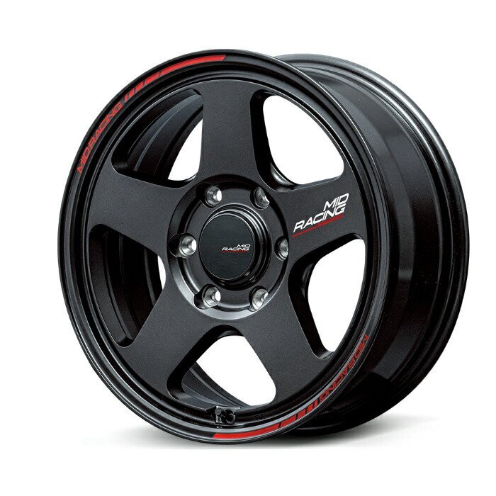MID Racing TR50 アルミホイール4本セット 16x6.5J 6H PCD139.7 +38 (ティーアールゴーマル ターマックブラック)拍卖