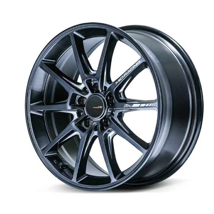 MID Racing R25 plus アルミホイール4本セット 17x7.0J 5H PCD100 +48 (アールニーゴープラス ディープチタンシルバー)拍卖