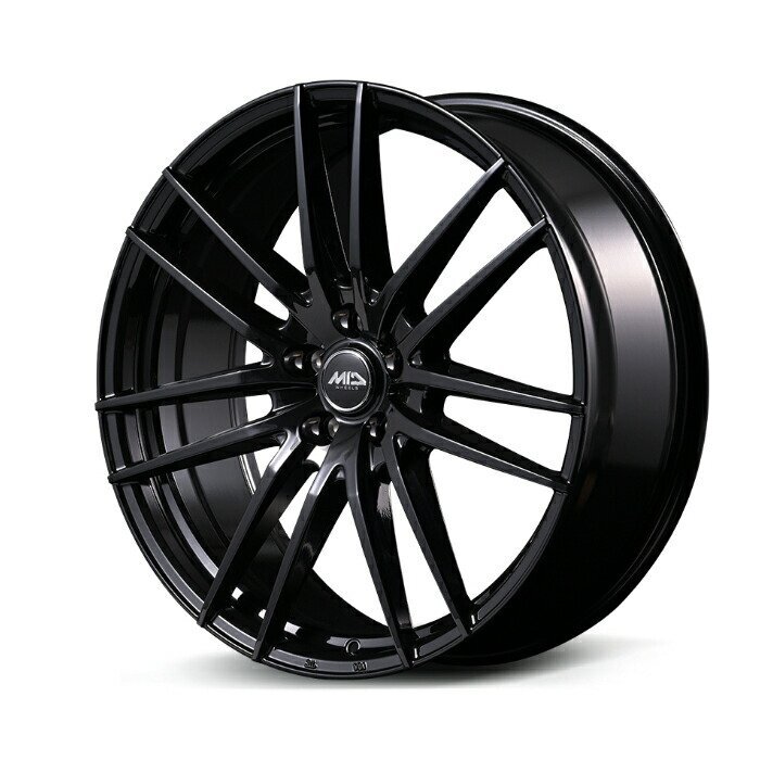 MID WHEELS Lefinada MOTION5 アルミホイール4本セット 18x7.0J 5H PCD114.3 +39(14R) (レフィナーダ モーションファイブ Gloss black)拍卖