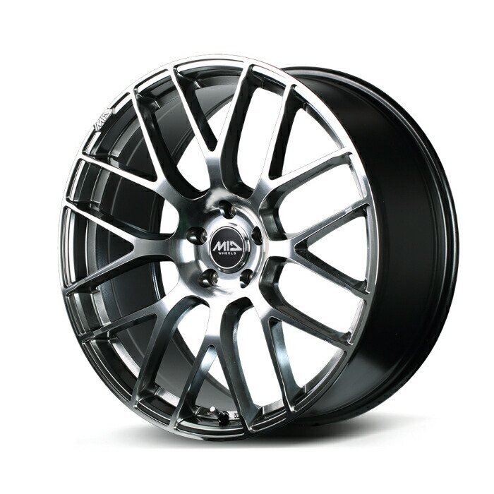 MID EXCLUSIVE 028F アルミホイール4本セット 18x7.0J 5H PCD114.3 +48 (ゼロニーハチエフ ハイパーメタルコート+ミラーカット)拍卖