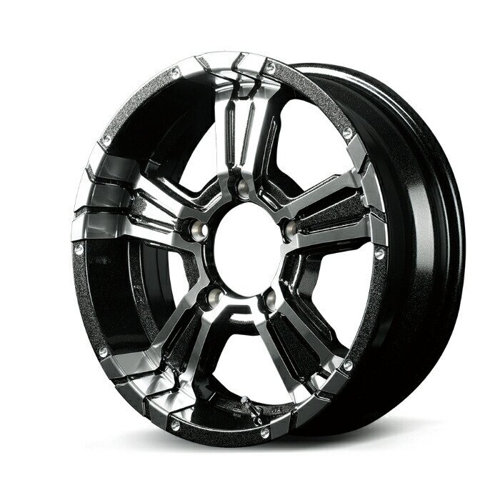 MID NITRO POWER CROSS CLAW アルミホイール4本セット 16x5.5J 5H PCD139.7 +20 (クロスクロウ BM/MC (ブラックメタリック+ミラーカット)拍卖