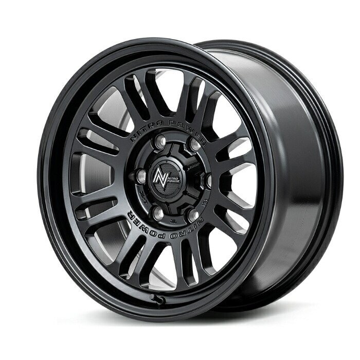 MID NITRO POWER M16 ASSAULT アルミホイール4本セット 17x6.5J 6H PCD139.7 +38 (エムイチロクアサルト セミグロスブラック) ナイトロパ拍卖
