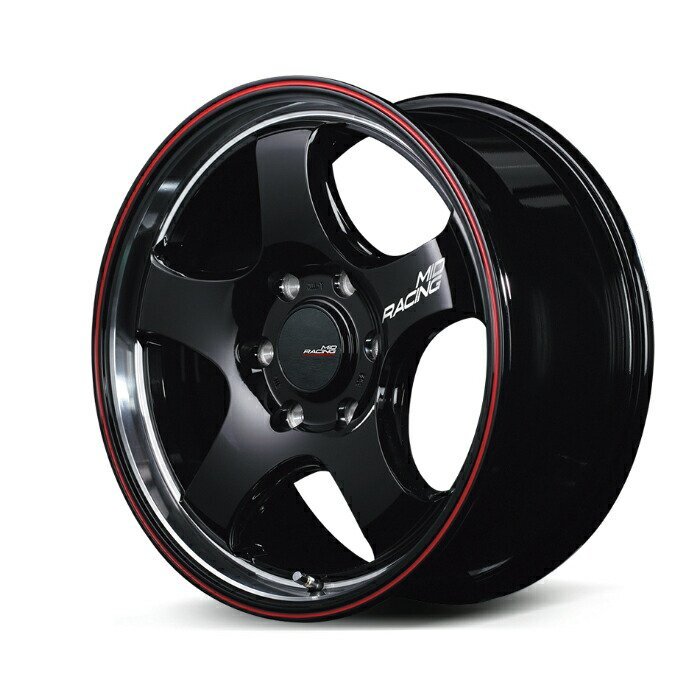MID Racing R05 HC アルミホイール4本セット 16x6.5J 6H PCD139.7 +38 (アールゼロゴーエイチシー B2R BKリムヴァーティカルポリッシュ/R拍卖
