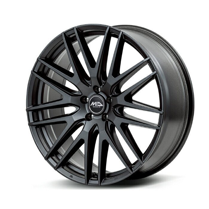 MID EXCLUSIVE 029F アルミホイール4本セット 17x7.0J 5H PCD100 +48 (ゼロニーキューエフ SGG セミグロスガンメタ)拍卖