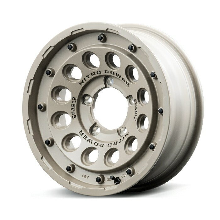 MID NITRO POWER H12 SHOTGUN TACTICAL EDITION アルミホイール4本セット 16x6.0J 5H PCD139.7 -5 (セミグロスサンドベージュ拍卖