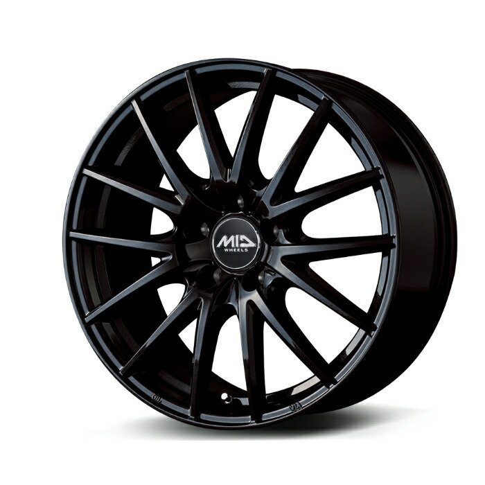 MID WHEELS SQ27 アルミホイール4本セット 16x6.5J 5H PCD114.3 +53 (エスキューニーナナ メタリックブラック)拍卖