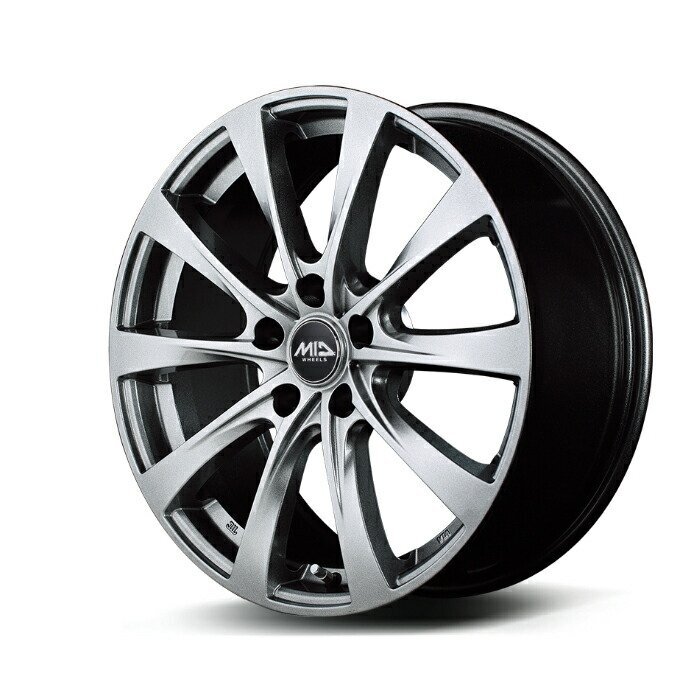 MID WHEELS F10 アルミホイール4本セット 18x7.5J 5H PCD114.3 +53 (エフテン メタリックグレー)拍卖
