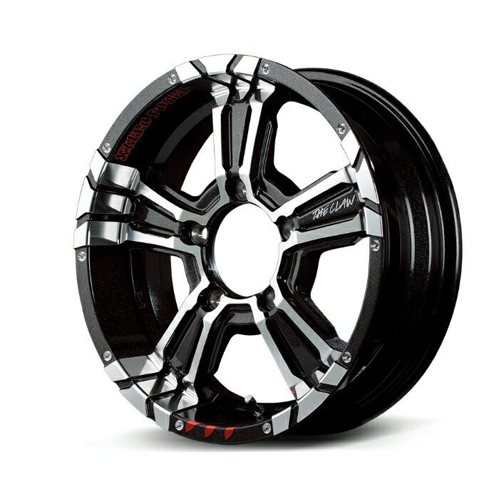 MID NITRO POWER クロスクロウグラフィティエディション ホイール4本 15x6.0J 6H PCD139.7 +33 (ブラックメタリック+ミラーカット/グ拍卖