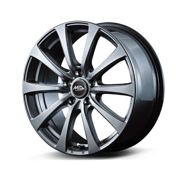 MID WHEELS G10 アルミホイール4本セット 15x6.0J 5H PCD100 +44T (ジーテン メタリックグレー)拍卖