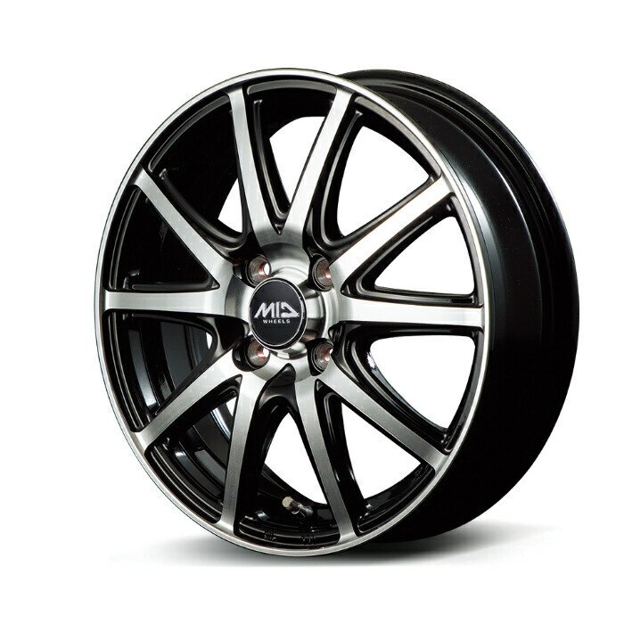 MID WHEELS GR-Γ BK/POL アルミホイール4本セット 14x4.5J 4H PCD100 +45 (ジーアルガンマブラックポリッシュ ブラックポリッシュ)拍卖