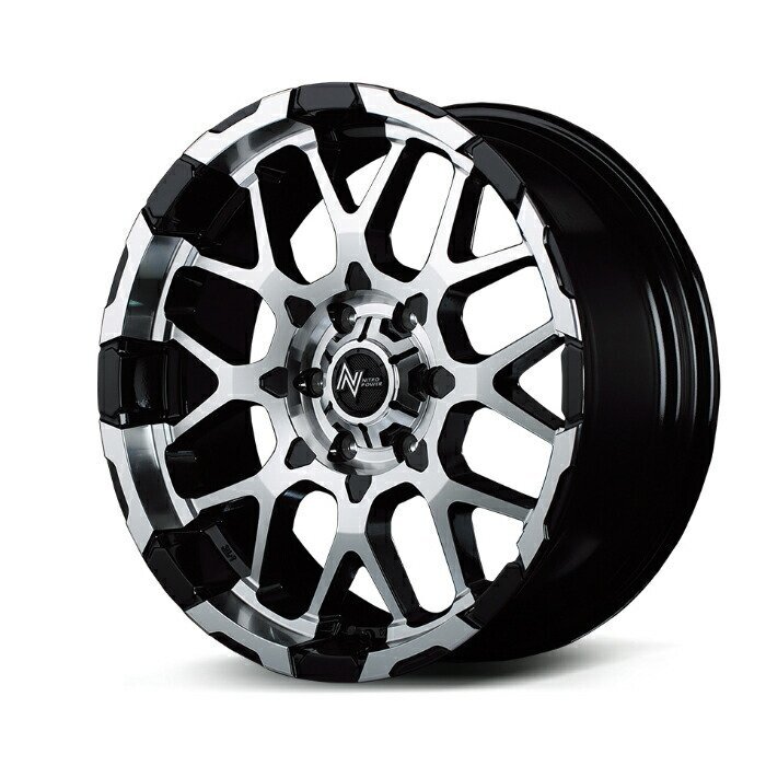 MID NITRO POWER M28 BULLET アルミホイール4本セット 16x6.5J 6H PCD139.7 +48 (エムニーハチバレット BK ブラック/ミラーカット) ナイ拍卖