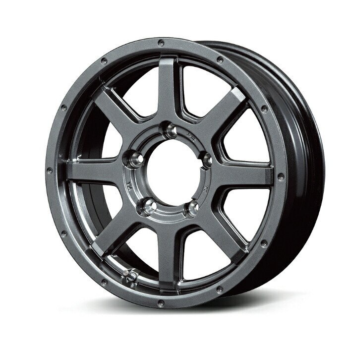 MID WHEELS MUD RIDER アルミホイール4本セット 16x5.5J 5H PCD139.7 +22 (マッドライダー MG0 メタリックグレー)拍卖