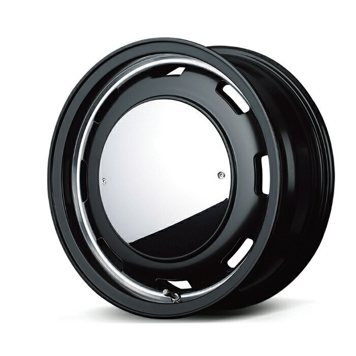 MID WHEELS GARCIA CISCO MOON アルミホイール4本セット 14x4.5J 4H PCD100 +45 (ガルシア シスコムーン SB セミグロスブラック+リムヴァ拍卖