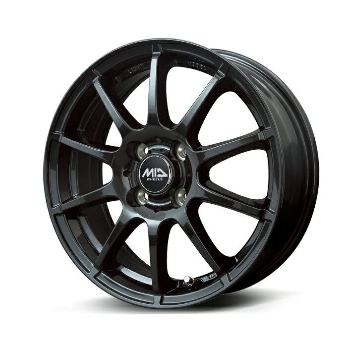 MID WHEELS STAG アルミホイール4本セット 14x5.5J 4H PCD100 +38 (スタッグ DG0 (ストロングガンメタ))拍卖