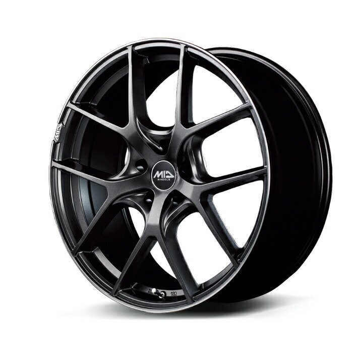 MID EXCLUSIVE 025F アルミホイール4本セット 19x8.0J 5H PCD114.3 +45 (ゼロニーゴーエフ FG2 セミグロスガンメタ+リムエッジDC+ロゴマ拍卖