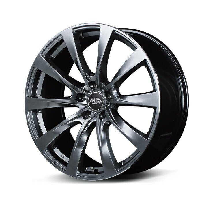 MID WHEELS Lefinada MOTION2 アルミホイール4本セット 18x7.5J 5H PCD114.3 +35 (レフィナーダ モーションツー ハイパーダークシルバー拍卖
