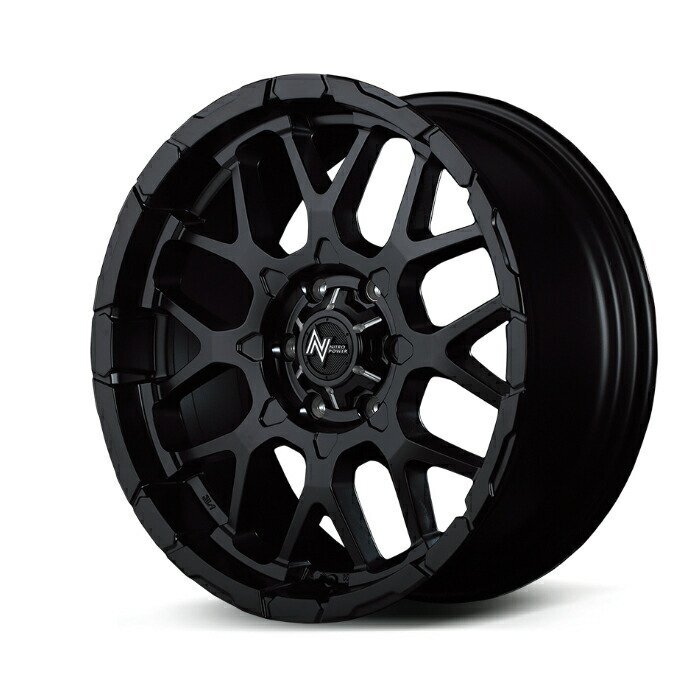 MID NITRO POWER M28 BULLET アルミホイール4本セット 17x8.0J 6H PCD139.7 +20 (エムニーハチバレット SB セミグロスBK/マシニング) ナ拍卖