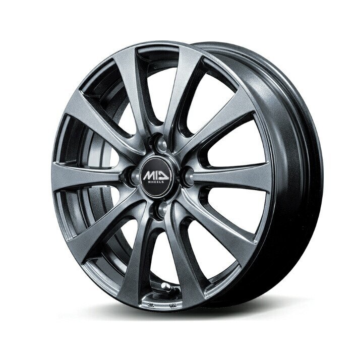 MID WHEELS G10 アルミホイール4本セット 12x3.5B 4H PCD100 +42 (ジーテン メタリックグレー)拍卖