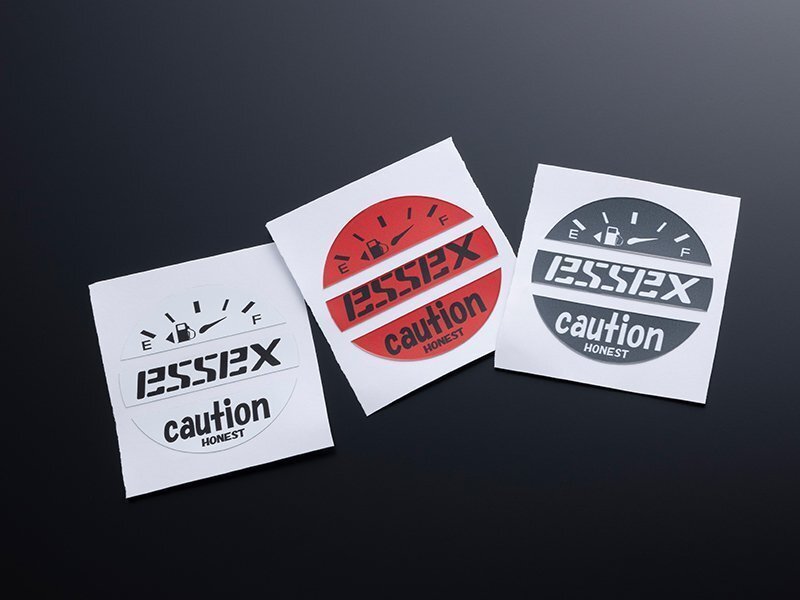 CRS ESSEX フューエルキャップ用ステッカー グレー×ESSEX拍卖